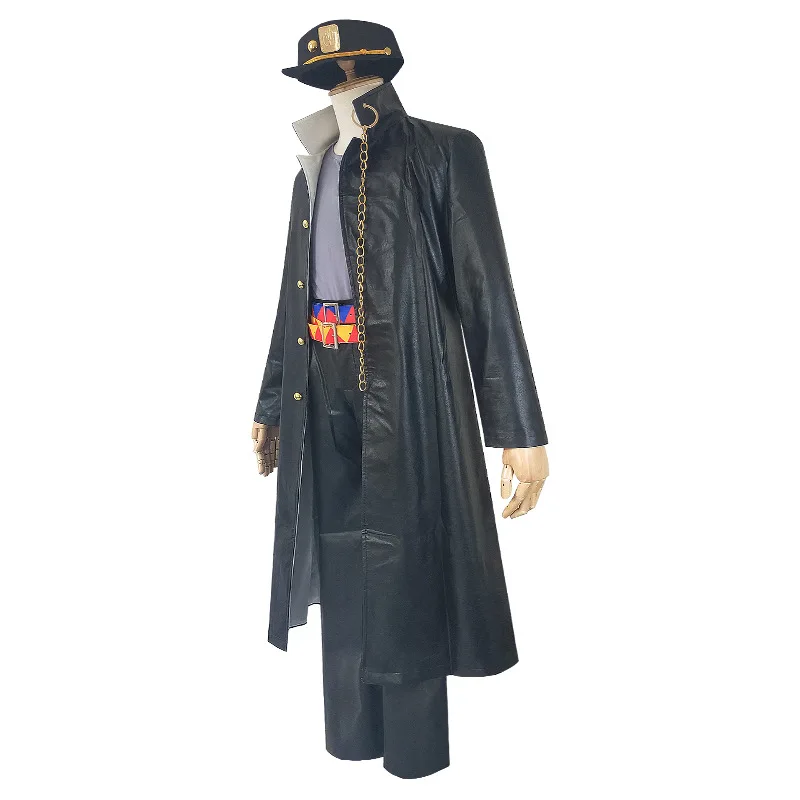 Аниме Jojo невероятное приключение Костюмы для косплея Леоне abbacchio жилет+ пальто+ брюки+ пояс+ шляпа, вечерние, костюм на Хэллоуин, маскарадный костюм, костюм Новинка