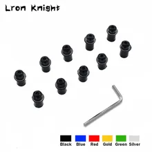 Boulons de pare-brise de moto, 10 pièces, Kit de vis de fixation d'écrou de 5mm, pour BMW S1000RR S1000RR HP4 S1000XR S1000 RR S1000 XR Rninet F800GS