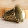 100% Brass Handicraft die-casting Retro Scripture Bell Car Button Wind Bell Tibetan Bronze Bell Creative Gift Decoration Pendant ► Photo 3/6