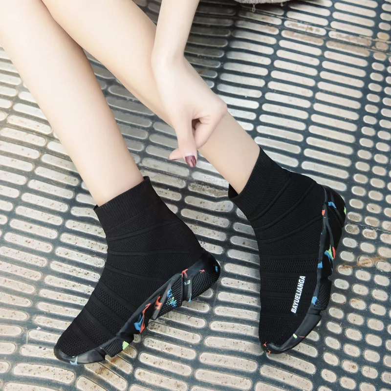 

WOMEN'S Shoes New Style 2019 Fashion wa zi xie Women's Hollow out Camouflage High Shoes Shoes Korean-style Versatile Breathable