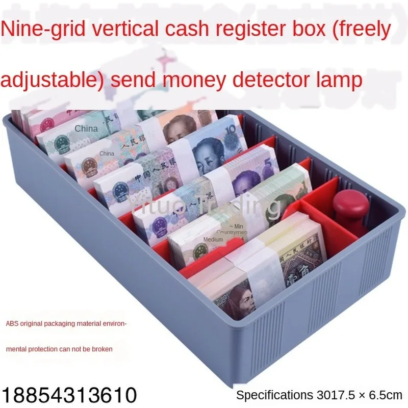 Desktop Change Storage Box Financial Coin Paper Money Cash Register Drawer Finishing Rack Collection | Инструменты