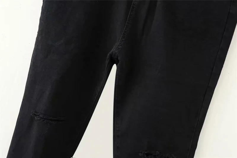 GOPLUS рваные джинсы бойфренды женские расклешенные джинсы с высокой талией черные джинсы Femme 2019 Nouveau Deinim брюки ковбоя De Mujer C9563