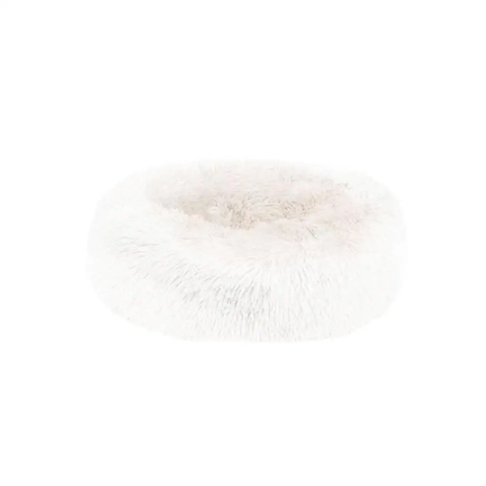 White Новая кровать для домашних животных мягкая длинная плюшевая кошка собака гнездо круглая теплая флисовая подушка зимняя собака Конура для щенка коврик для маленьких средних больших собак кошка - Цвет: White
