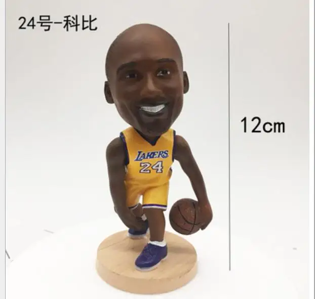 

12cm 2020 new arrival basketball star kobe Q version Action Figure model toys Fans collect toys