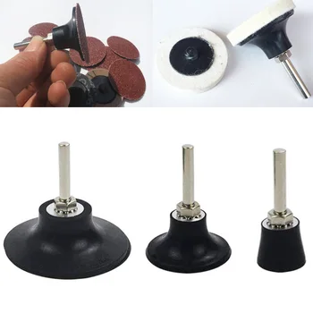 

1/2/3inch Backing Pad 1/4" 6mm Shank M6 Screw Hole Lock Rotary Sanding Disc Holder for Polishing Abrasive Discs
