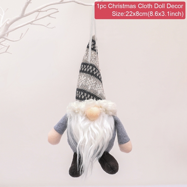 Christmas Gnomes Elf Doll Christmas Decor For Home Table 2021 Christmas Ornament Xmas Gifts Natal Navidad New Year 2022