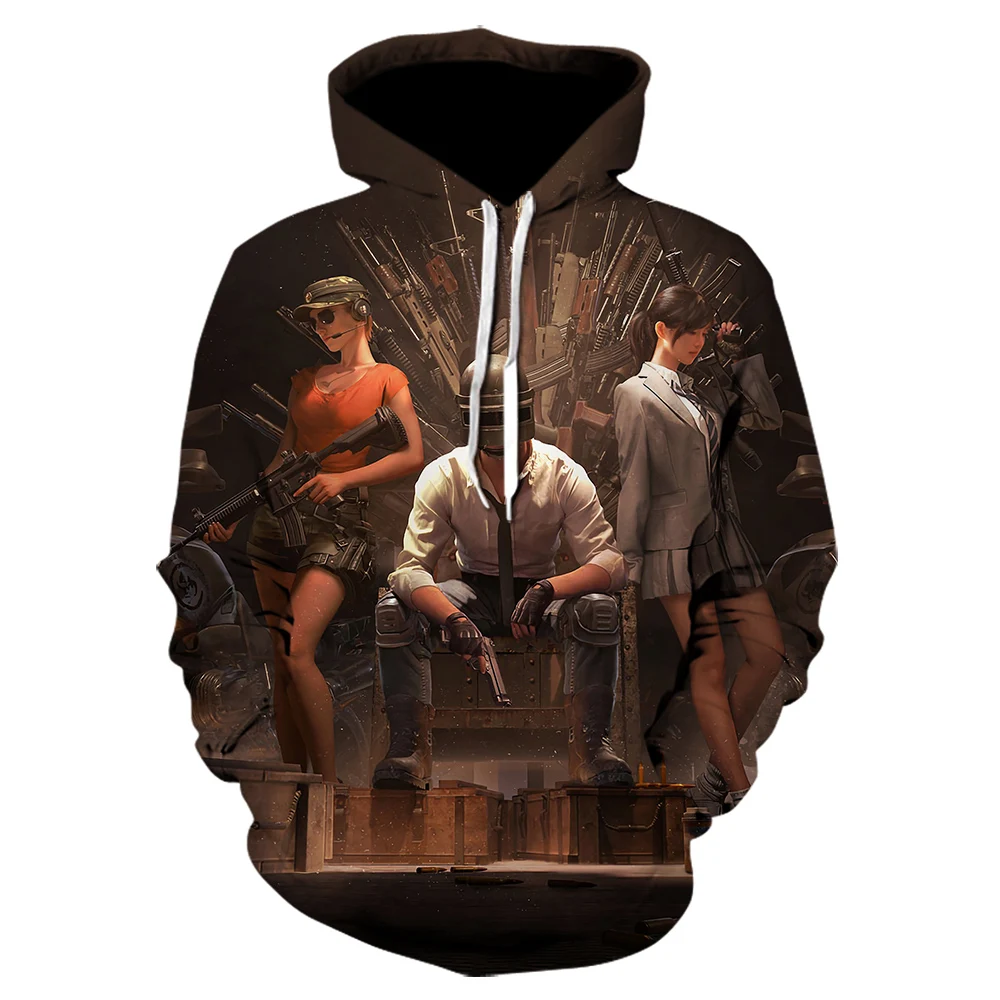 High quality 3D Pubg hoodie Men/Women's Popular Game Fashion Personality 3D Printing Pubg Men's hoodies winter jacket men