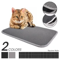 Pet Cat Litter Mat Double Layer Trapping Pets Waterproof Litter Cat Bed Pads Super Light Easy