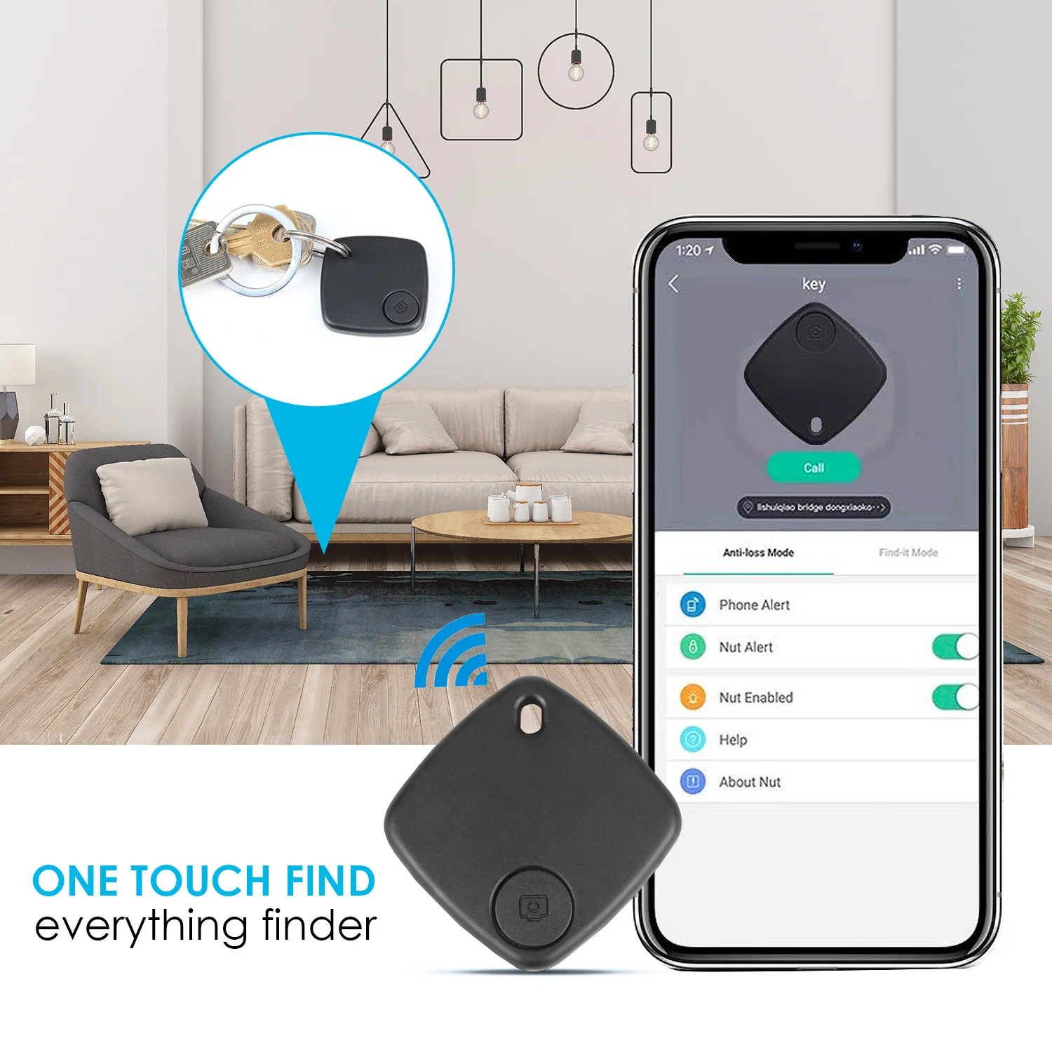 1/2 шт. беспроводной Bluetooth трекер локатор для телефона|Брелок с сигналом от потери|