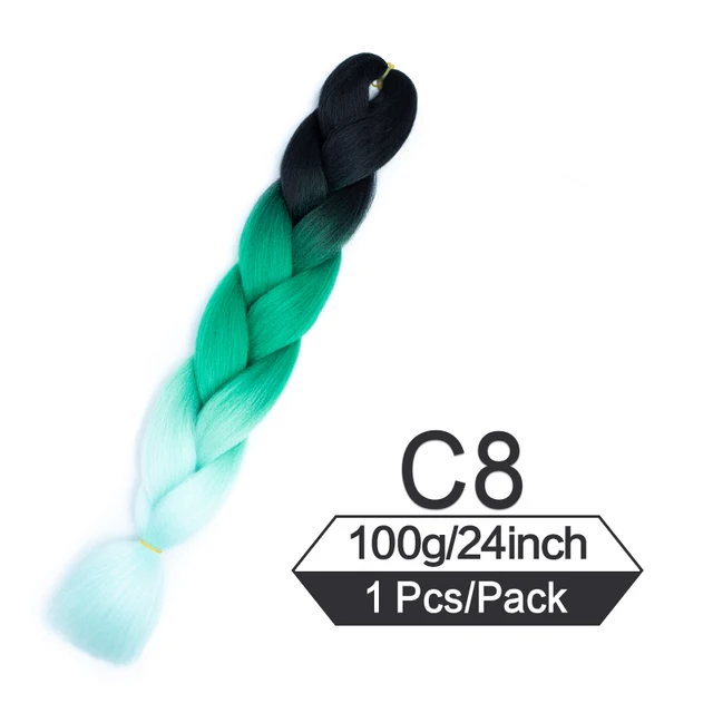 24 Inch Jumbo Braiding Hair Extensions For Box Twist Braid Accessorie Pre Stretched Afro Fake Hair Wholesale Jumbo Crochet Braid T1B/Silver Gray