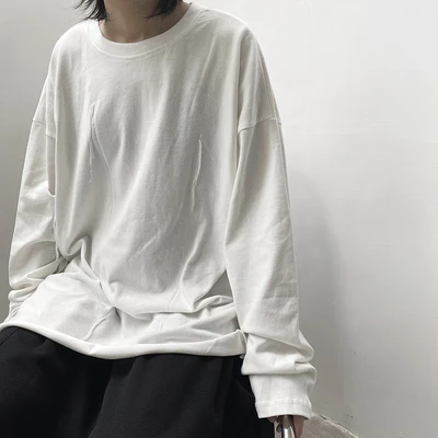 Fall Jacket Fashion Korea edition loose black long