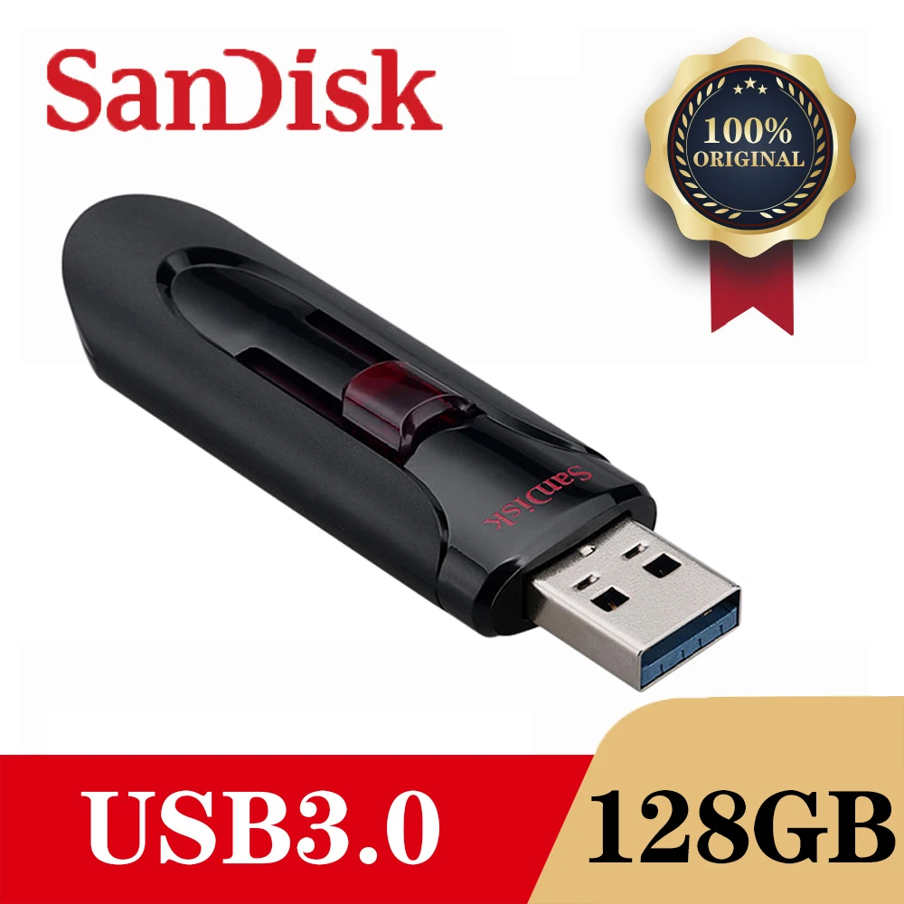 SanDisk CZ600 флеш-накопитель USB 3,0 диск 128 Гб 64 ГБ 32 ГБ 16 ГБ флеш-накопитель крошечная Флешка карта памяти устройство для хранения флэш-накопитель