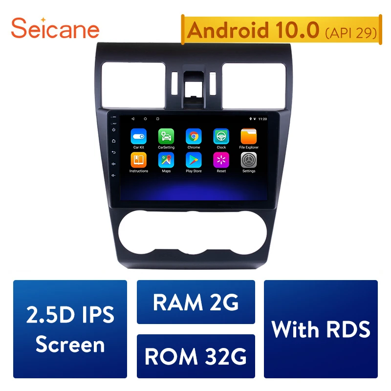 Автомагнитола Seicane 2din 2 Гб ОЗУ Android 10 0 GPS навигация головное устройство для Subaru