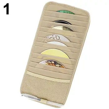 

1Pc Car Auto Visor CDss DVD Card Case Holder Clipper Disks Hold Organizer Bag 2019