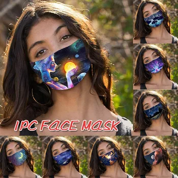 

Mask Personalized printing1PC Dustproof Windproof Foggy Haze Against-spitting Protective Outdoor Personal Health Care Faceshield