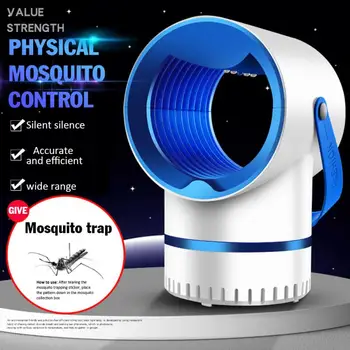 

USB Electric Mosquito Killer Lamp LED Light Bug Zapper UV Insect Trap Anti Mosquito Lamp Repellent Catcher Mute Light