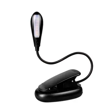 

1pc Clip Type Creative Reading Lamp LED USB Recharging Bedside Eye Care Lamp Multifunction Travel Portable Emergency Lights