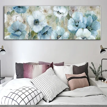 

Abstract Flowers Oil Paintings Printed on Canvas Posters and Prints Wall Art Pictures for Living Room Bedroom Home Decor