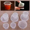 100 Pcs 25/50ml Plastic Takeaway Sauce Cup Containers Food Box With Hinged Lids Pigment Paint Box Palette Disposable Box. 1