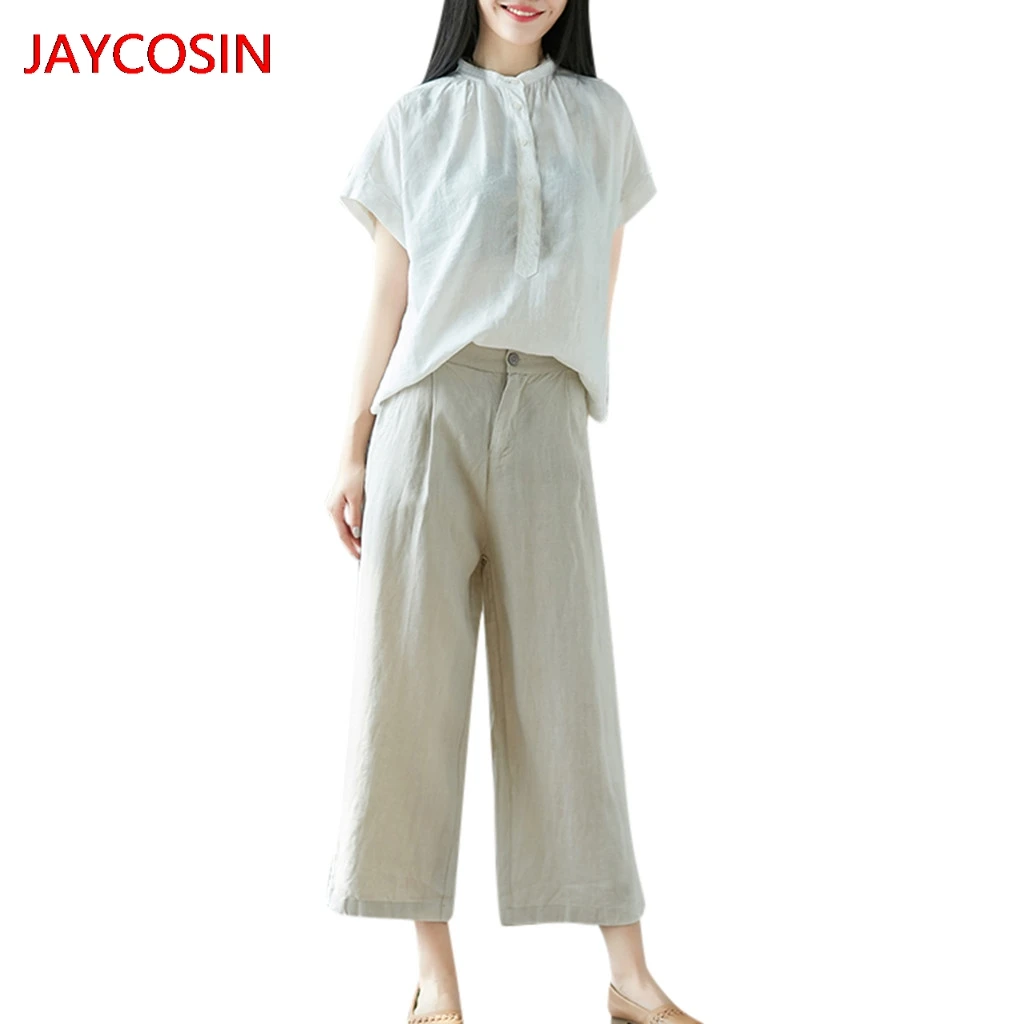 JAYCOSIN Femme брюки 2019 Женские повседневные однотонные брюки женские свободные брюки для женщин L4008012