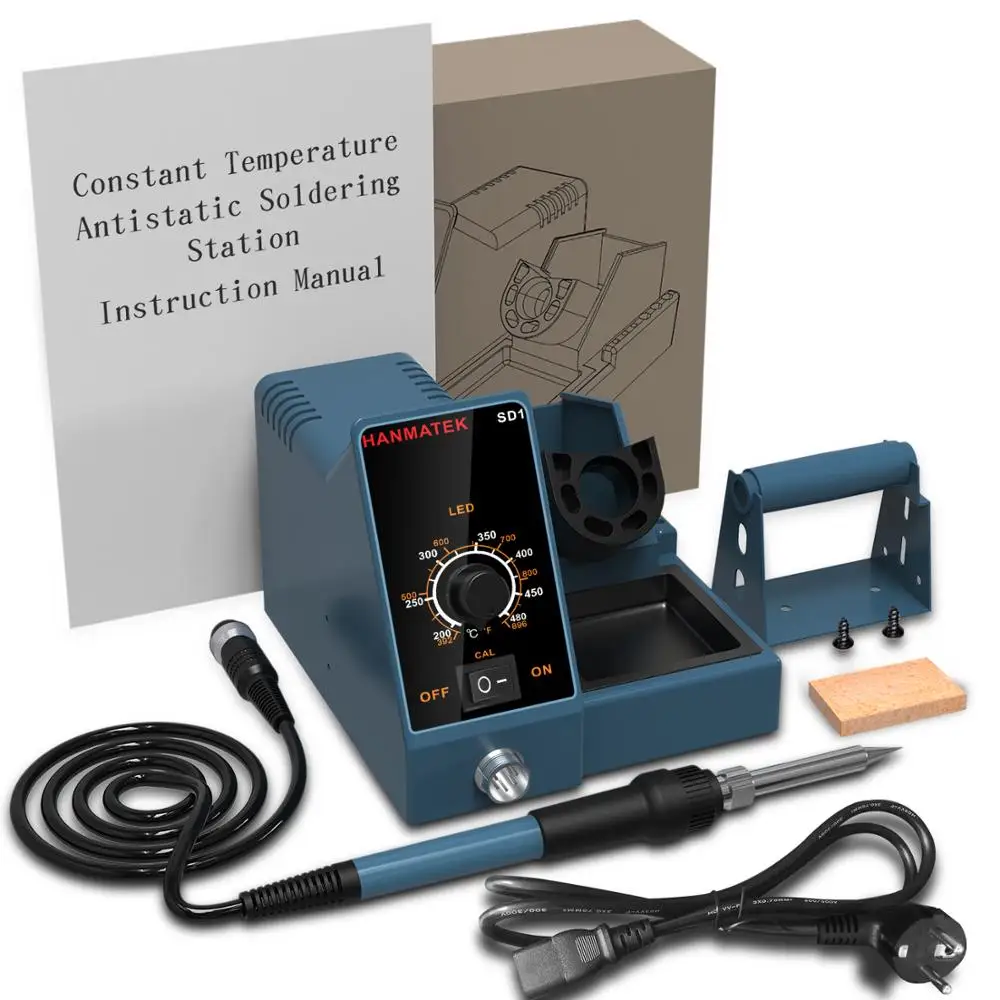 Estação de Solda Controle de Temperatura Display Temperatura Ajuste 60 w Esd 220 v Sd1 – Sd2 Mod. 330640