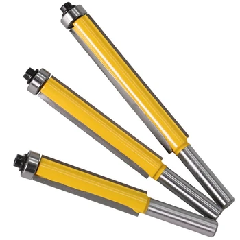 

8Mm Shank Flush Trim Router Bit With Bearing For Wood Template Pattern Bit Tungsten Carbide Milling Cutter For Woodworking Milli