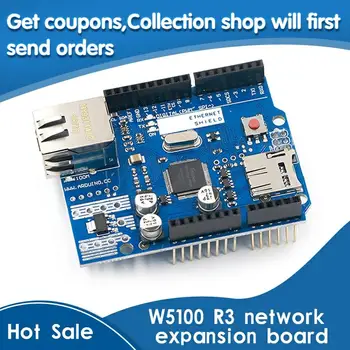 

Ethernet Shield W5100 R3 Support PoE For Arduino for UNO Mega 2560 Nano Free Shipping