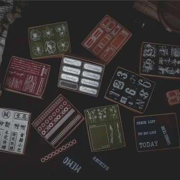 

Vintage Week English Letter Planner stamp DIY wooden rubber stamps for scrapbooking stationery scrapbooking standard stamp