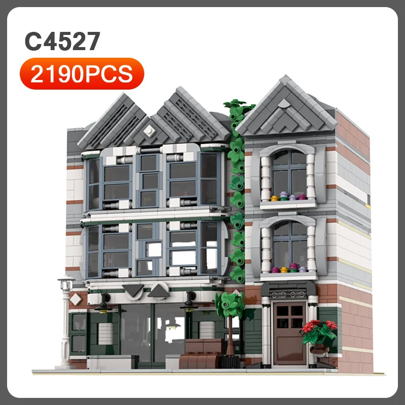 

New Creator Pet Hospital House Model MOC Diy Building Blocks City Street View Series Architecture Bricks Kids Toys Children Gift