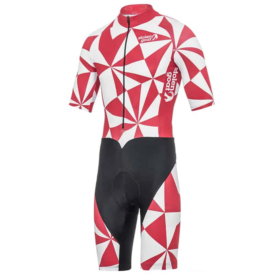 

Stolen Goat triathlon men's short-sleeves sets jumpsuit quick-dry cycling clothes speedsuit ciclicmo maillot MTB cycling jersey