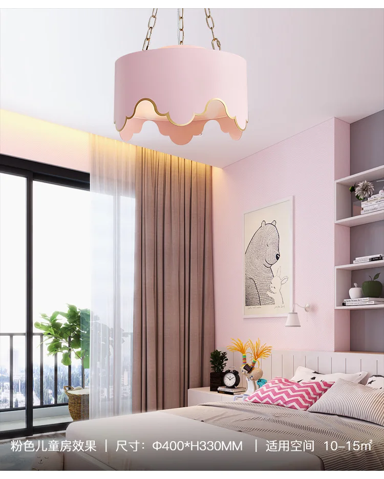 pendant light fixtures Warm and romantic bedroom chandelier fashion art children's room living room model room chandelier pendant ceiling lights