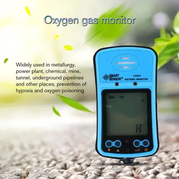 

Smart Senor Handheld LCD Display Oxygen Meter Automotive O2 Gas Tester Monitor Detector Sound Light Vibration Alarm