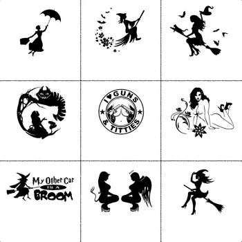 

Beauty Witch Car Stickers Creative Wrap Vinyl Sticker On Cars Stickers And Decals Window Car-Styling Decal