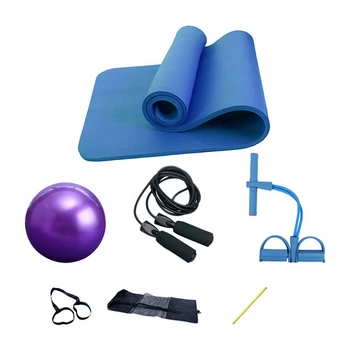 

Yoga Kit 6-Piece Set Bundle Including Ultra Thick Big Size 10mm TPE Mat