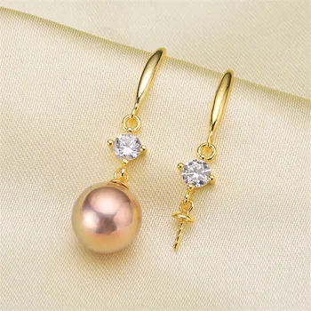 

High Quality Pearl Earring Settings Earring Findings Jewelry Parts Fittings Jewellery Accessories No pearl