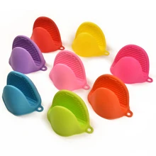 1 шт. кухонные силиконовые термостойкие перчатки с зажимами, изоляционные противопригарные противоскользящие Прихватки для духовки, горшочек, держатель, зажим, домашние инструменты 4