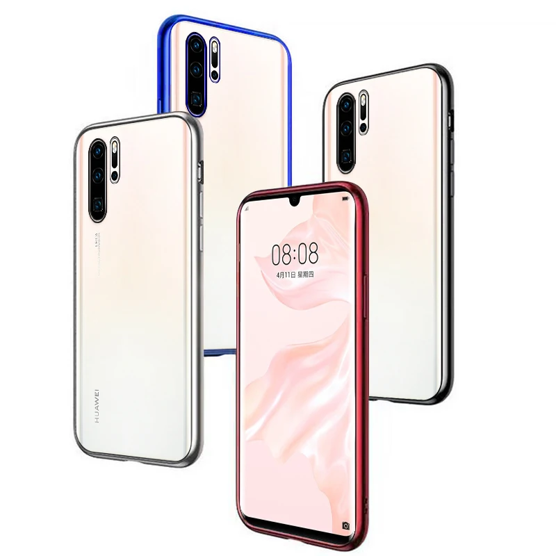 Прозрачный чехол с покрытием для телефона Huawei Mate 30 Pro 20 Lite P20 P30 мягкий матовый
