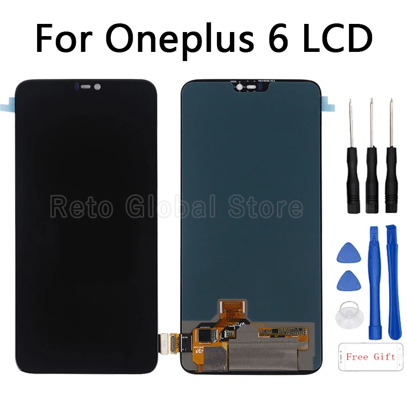 

For 6.28-inch Oneplus 6 original LCD Display+Touch Screen Digitizer Assembly Replacement For 2280x1080P Oneplus 6 glass screen