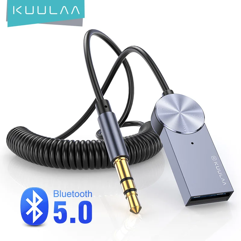 Автомобильный Bluetooth-адаптер KUULAA со штекером 3 5 мм на USB адаптер для кабеля Bluetooth 0