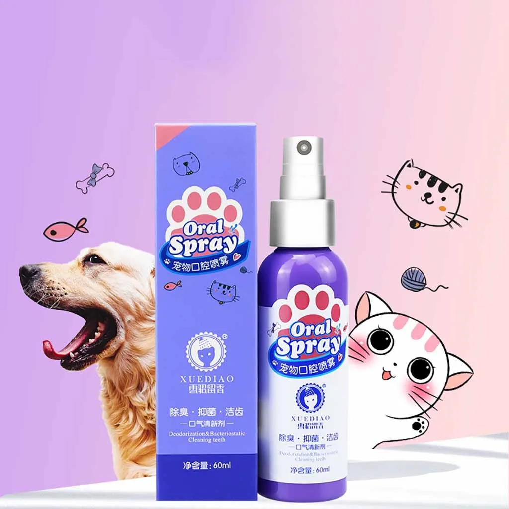 Pet освежитель для рта Антибактериальный оральный спрей лечение свежее ...