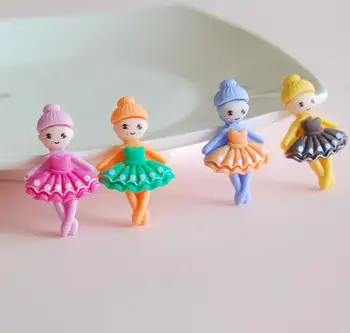 

Wholesale flat back resin cabochons ballet girl kawaii resin DIY Decoration Crafts Scrapbooking Accessories