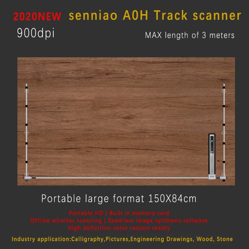senniao A0H Track scanner Large Format HD 900dpi
