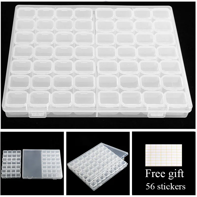 storage box Diamond Painting accessories 56 Grids Box Jewelry Box diamond Embroidery Rhinestone Bead font b