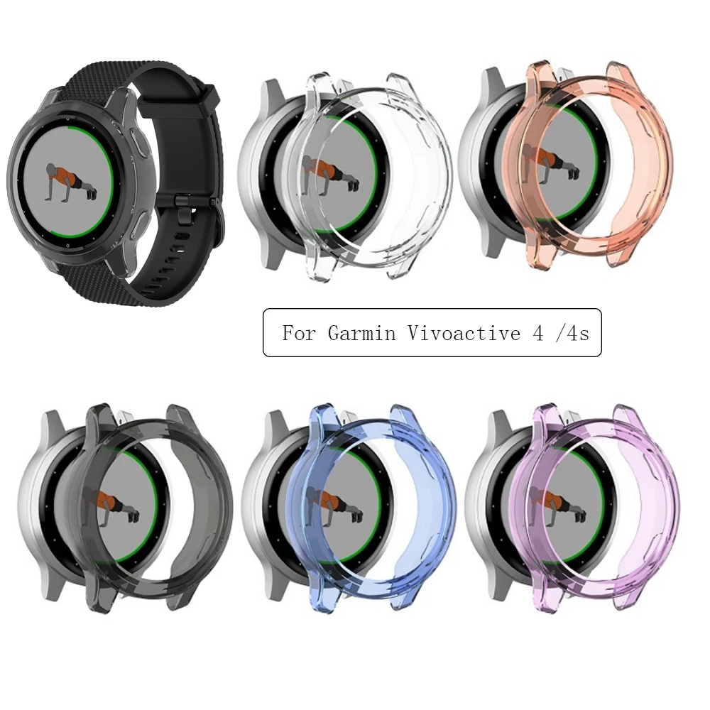 Protective Case For Garmin Vivoactive 4 Vivoactive Cover Smart Watch Protector Transparent Cover Shell|Smart Accessories| -