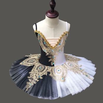 

New Professional Ballet Tutus Swan lake Adult black white Ballet Clothes tutu skirt for women dancer dress party dance costume