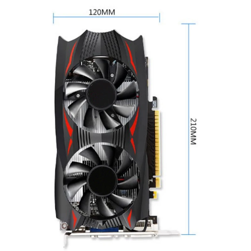 Горячая-Видеокарта Gpu Gtx750Ti 2 ГБ Gddr5 изображения карты Instantkill R7 350, Hd6850 для игр Geforce