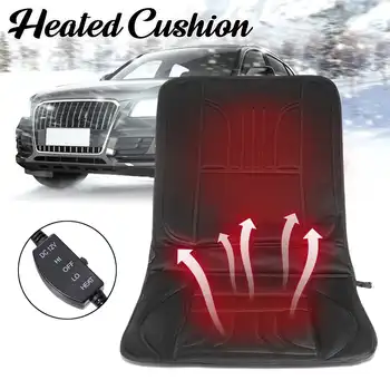 

1/2pcs 12V Automobiles Heated Car Seat Cover Auto Cover Car Seat Protector Cashmere Electric Heating Cushion Warmer Winter