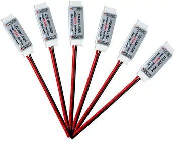 

6PCS DC12V Mini RGBW Led Amplifier Controller Common Anode 3Channel for SMD 3528 5050 5630 Led Strip Lighting (Mini RGBW Led Amp
