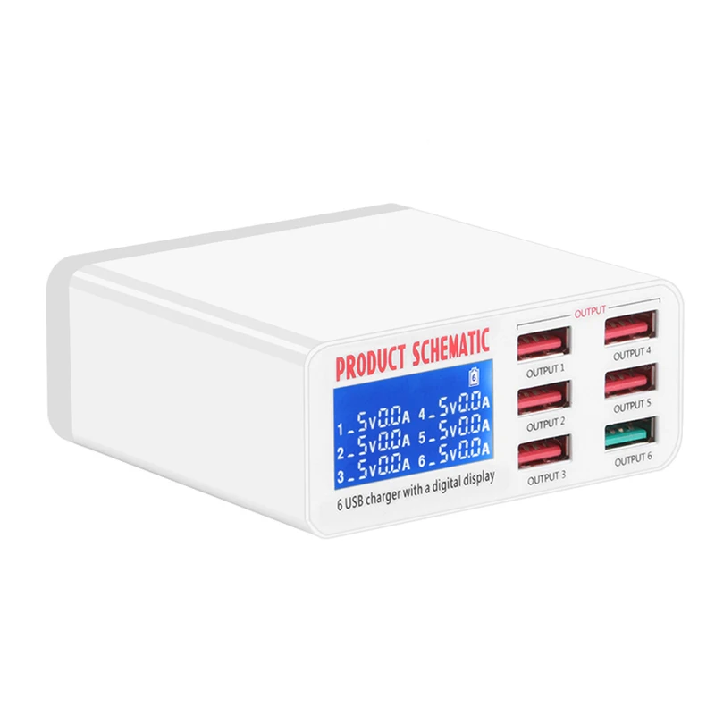 USB-зарядка 3 0 6 портов А адаптер разветвитель быстрая зарядка док-станция с