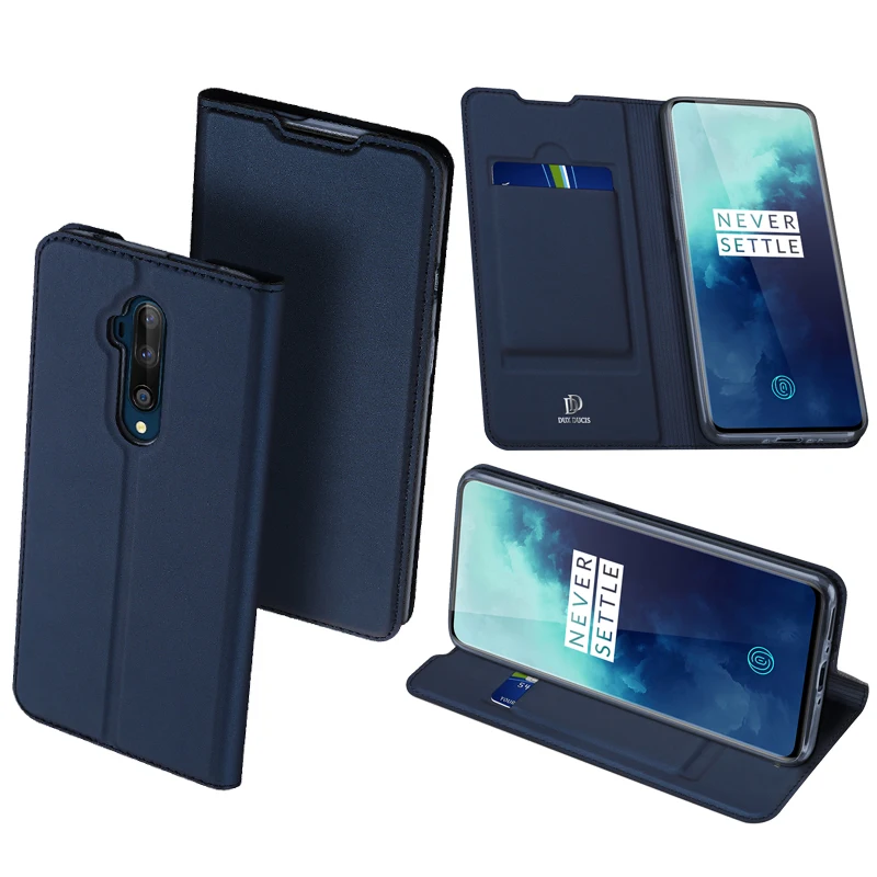 Dux Ducis чехол Роскошный кожаный Сенсорный из искусственной кожи чехол для Oneplus7t Pro Ультра Тонкий флип слот для карт чехол для One Plus 7t Pro Чехол